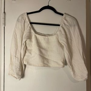 Billabong white long sleeve top